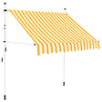 Vidaxx Markise manuell ausziehbar 150 cm orange-weiß gestreift