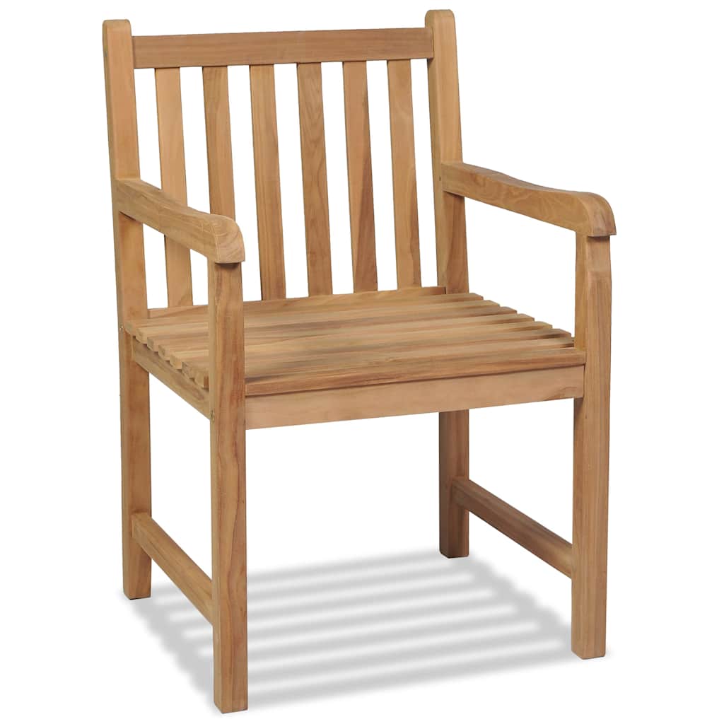 Vidaxl tuinstoelen 2 st massief teakhout