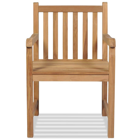Vidaxl tuinstoelen 2 st massief teakhout