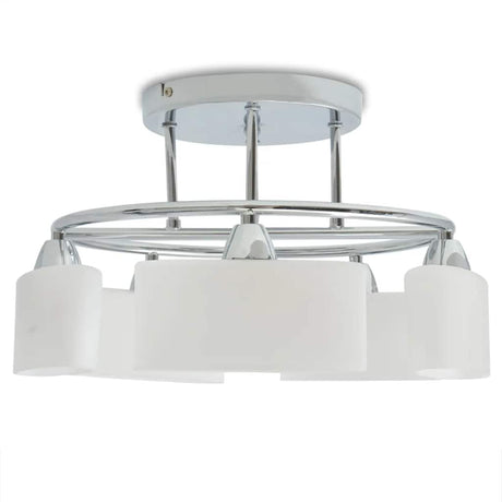 VIDAXL -Deckenlampe mit Ellips -verdrängten Glashauben 5xe14 200W