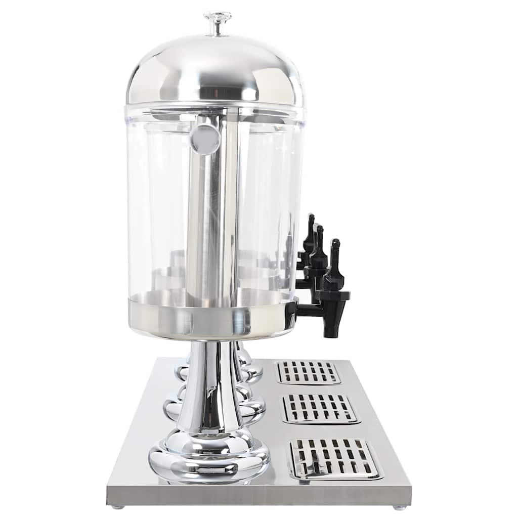 VIDAXL Drei -Stern -Saft -Saftspender Edelstahl 3x8 l