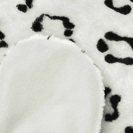 Vidaxx Leopardenteppich Plüsch 139 cm weiß