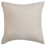 Vidaxl -Kissen umfasst 4 Stücke Beige Imitation Wildleder 40x40 cm Polyester