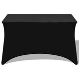 VIDAXL -Tischabdeckung Stretch Black 243x76x74 cm 2 STS