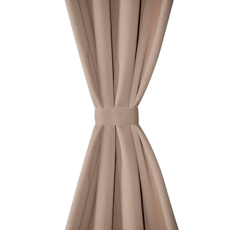 VIDAXL -Vorhänge mit Metallringen Blackout 135x175 Cream 2 PCs