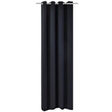 Vidaxl -Vorhang mit Metallringen Blackout 270x245 Schwarz