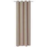 Vidaxl -Vorhang mit Metallringen Blacking 270x245 Creme