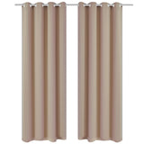 Vidaxl -Vorhang mit Metallringen Blacking 270x245 Creme