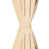Vidaxl-Mikrosatinvorhänge mit Schleifen 140x225 cm Beige 2 PCs
