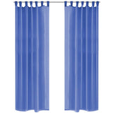 VIDAXL -Vorhänge Voile 140x245 cm King Blue 2 PCs