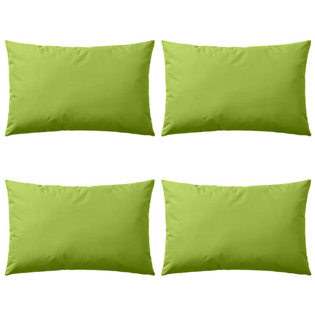Vidaxl Outdoor -Kissen 60x40 cm Apple Green 4 PCs