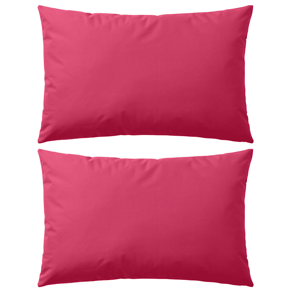 Vidaxl Outdoor -Kissen 60x40 cm Pink 2 STs