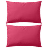 Vidaxl Outdoor -Kissen 60x40 cm Pink 2 STs