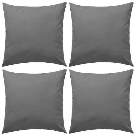 Vidaxl Outdoor -Kissen 45x45 cm grau 4 PCs