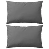 Vidaxl Outdoor -Kissen 60x40 cm grau 2 PCs