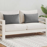 Vidaxl Outdoor -Kissen 60x40 cm grau 2 PCs