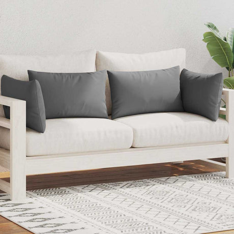 Vidaxl Outdoor -Kissen 60x40 cm grau 4 PCs