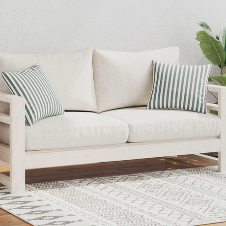 Vidaxl Outdoor -Kissen 45x45 cm gestreiftes grau 2 Stcs