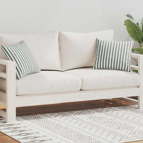 Vidaxl Outdoor -Kissen 45x45 cm gestreiftes grau 2 Stcs