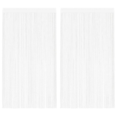 Vidaxl -Drahtvorhänge 2 ST 140x250 cm Weiß
