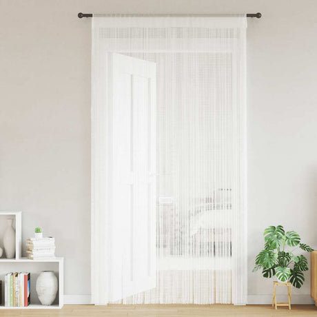 Vidaxl -Drahtvorhänge 2 ST 140x250 cm Weiß