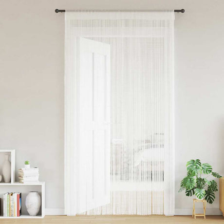 Vidaxl -Drahtvorhänge 2 ST 140x250 cm Weiß