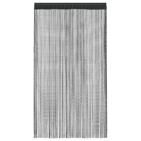 Vidaxl -Drahtvorhänge 2 ST 140x250 cm Schwarz