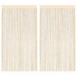 VIDAXL -Kabelvorhänge 100x250 cm Crème 2 PCs