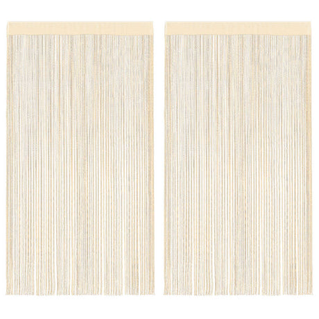 VIDAXL -Kabelvorhänge 100x250 cm Crème 2 PCs