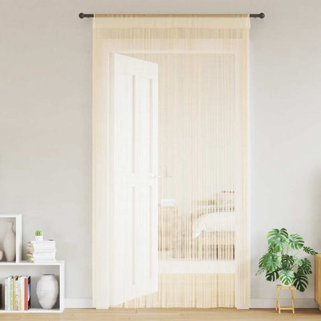 VIDAXL -Kabelvorhänge 100x250 cm Crème 2 PCs