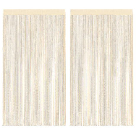 VIDAXL -Kabelvorhänge 140x250 cm Creme 2 STs