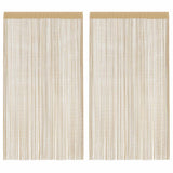 VIDAXL -Kabelvorhänge 100x250 cm Beige 2 STS