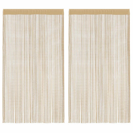 VIDAXL -Kabelvorhänge 100x250 cm Beige 2 STS