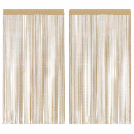 VIDAXL -Kabelvorhänge 140x250 cm Beige 2 STS