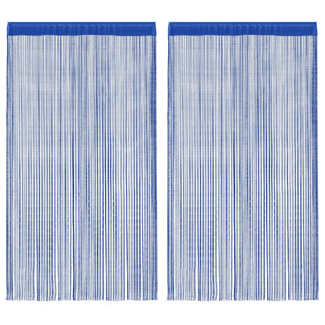 VIDAXL -Kabelvorhänge 100x250 cm Blau 2 PCs