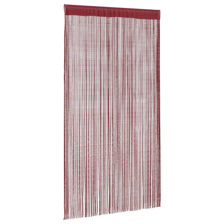 VIDAXL -Kabelvorhänge 140x250 cm Weinrot 2 PCs