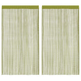 VIDAXL -Kabelvorhänge 140x250 cm Grün 2 STs