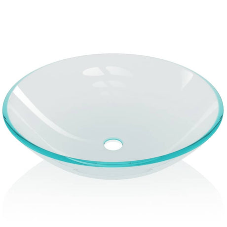 VIDAXL WASHBAIN HARTED GLAS 42 cm Transparent