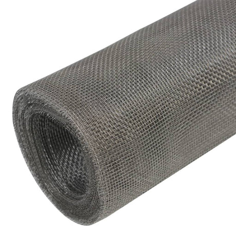 VidaXL Netz 100x500 cm Edelstahl silberfarben
