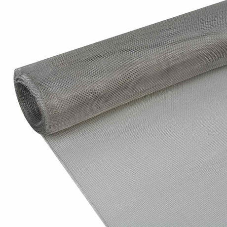 VidaXL Netz 100x1000 cm Edelstahl silberfarben