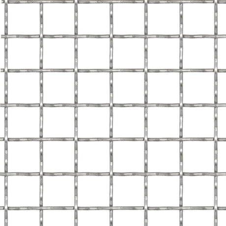 Vidaxl Drahtzaun gewebtes Netz 50x50 cm 11x11x2 mm Edelstahl