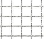 Vidaxl Drahtzaun gewebtes Netz 100x85 cm 11x11x2 mm Edelstahl