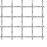 VIDAXL -Kabelzaun gewebter Netz 50 x 50 cm 21x21x2,5 mm Edelstahl
