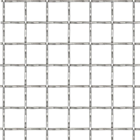 Vidaxl Drahtgate gewebtes Netz 100x85 cm 21x21x2,5 mm Edelstahl