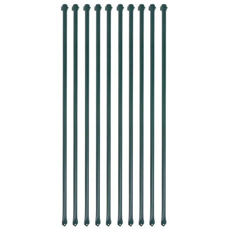 Vidaxl Garden Posts 1 m Metallgrün 10 Stcs