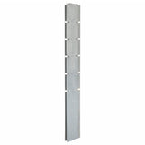 Vidaxl Schanskorf Pole 160 cm verzinkter Stahl Silber gefärbt