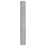 Vidaxl Schanskorf Pole 160 cm verzinkter Stahl Silber gefärbt