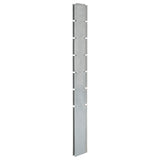 Vidaxl Schanskorfpaal 180 cm verzinkter Stahl Silberfarben