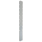 Vidaxl Schanskorfpaal 220 cm verzinkter Stahl Silberfarben