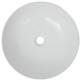 VIDAXL WASHBAIN RUND WEISS 41,5 x 13,5 cm Keramik